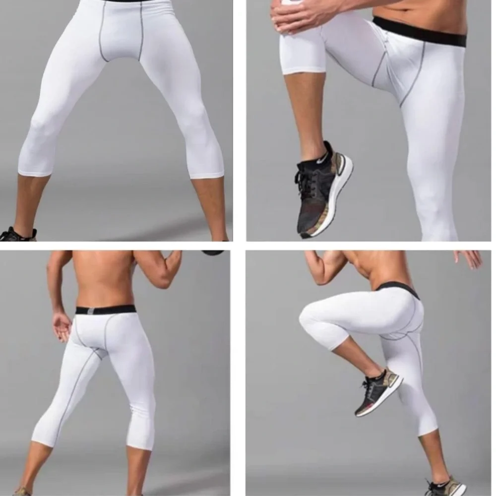 ⚡️NWT White 3/4 Layer Compression Pants Size S